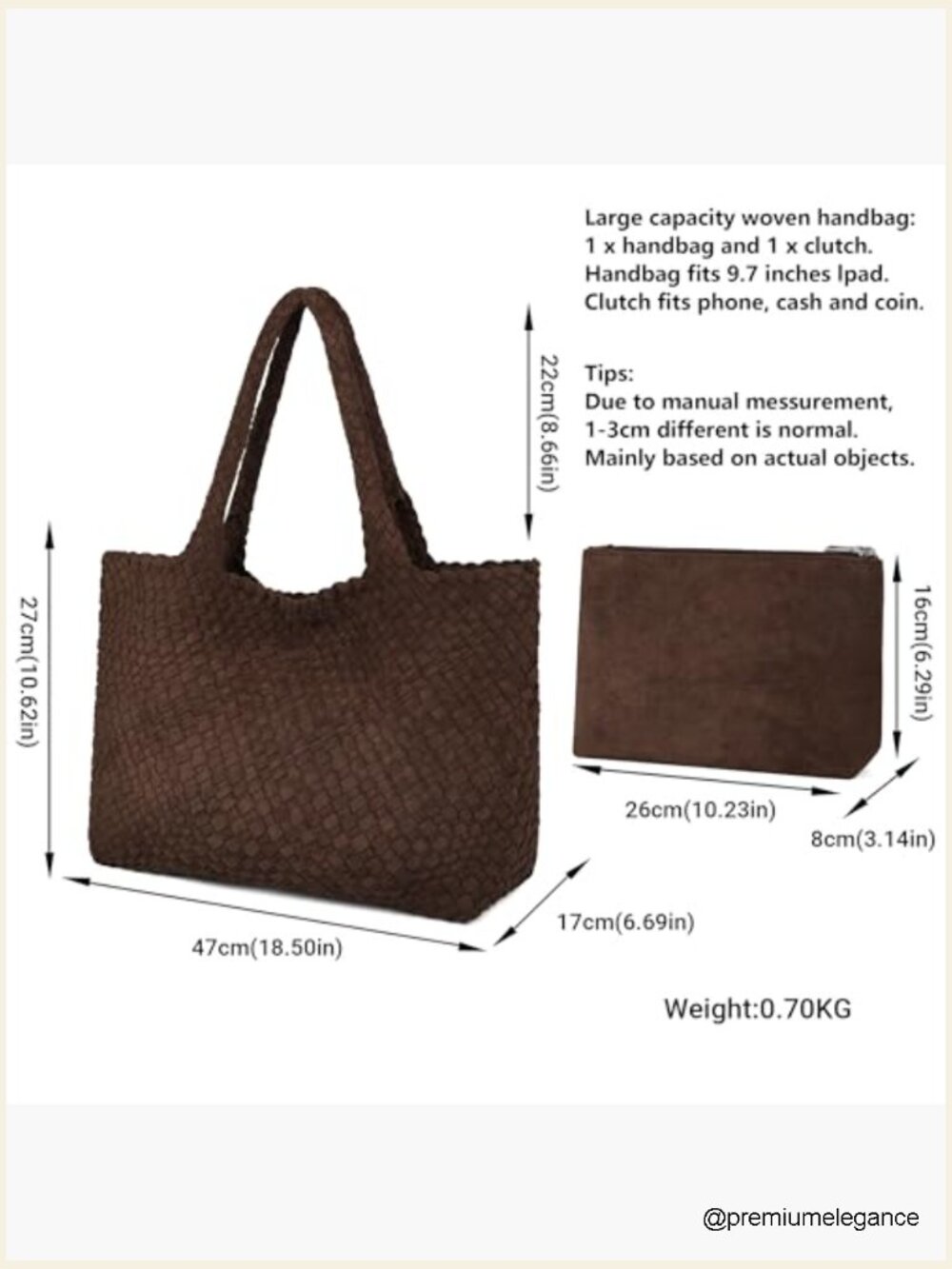 Vegan Leather Top Handle Satchel Large Tote Shoulder Bag - Picture 3 of 7